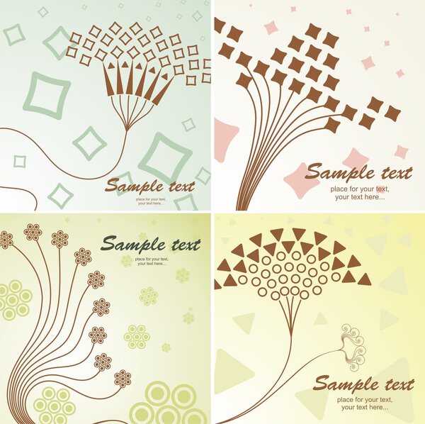 Retro floral background