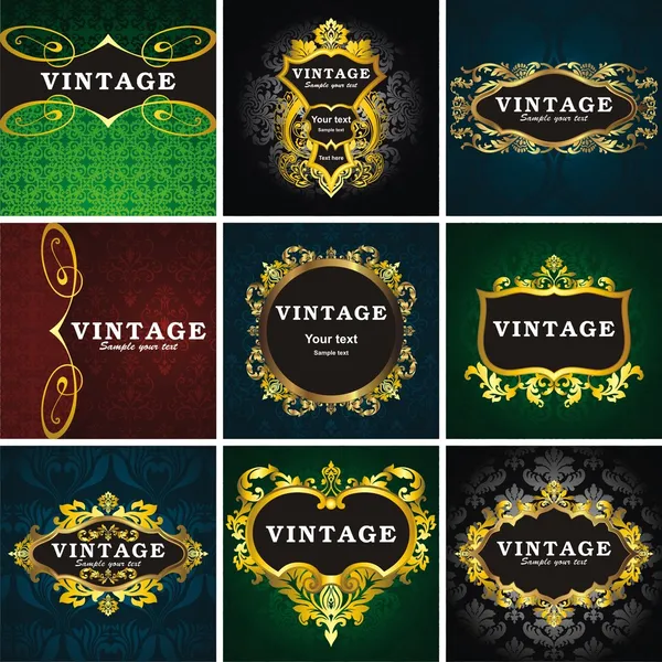 stock vector Vintage style frame