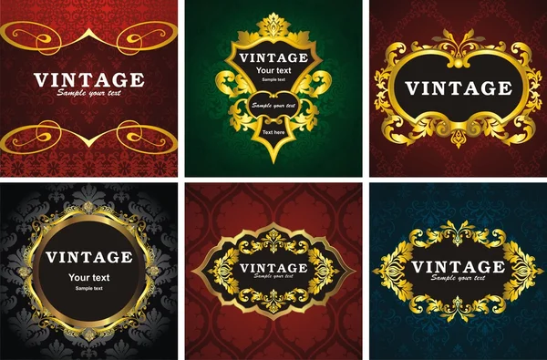 Vintage style frame — Stock Vector