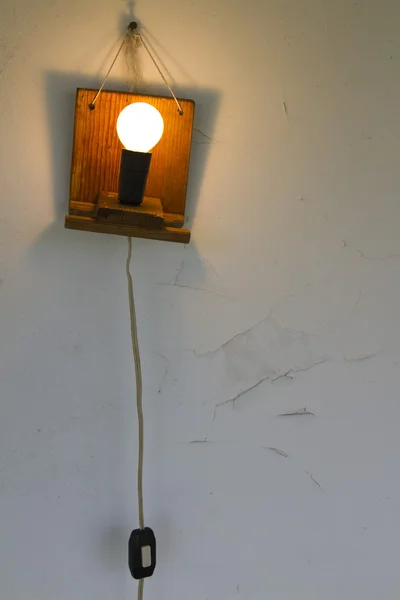 Lâmpada na parede — Fotografia de Stock