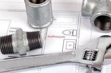 Bathroom renovation clipart