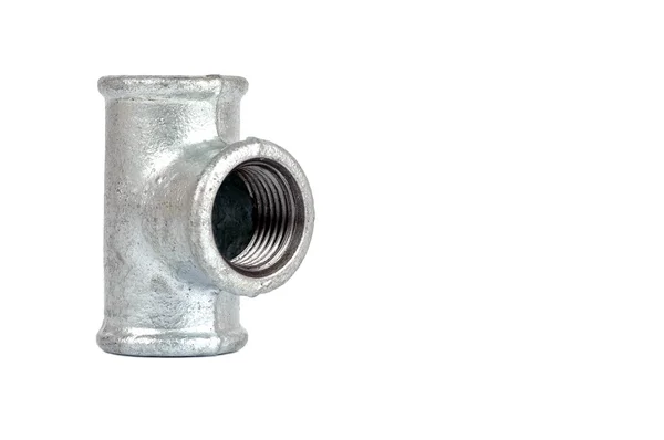 Maleável Iron Pipe Tee — Fotografia de Stock