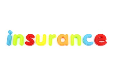 Colorful insurance letters clipart