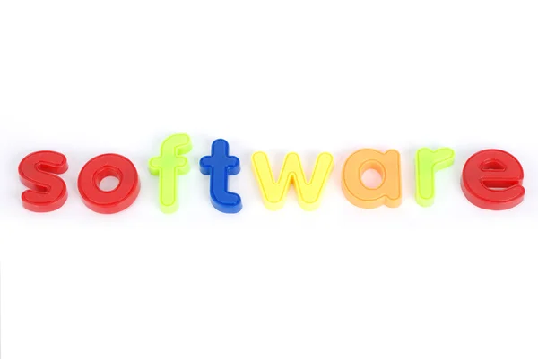 Lettere software colorate — Foto Stock