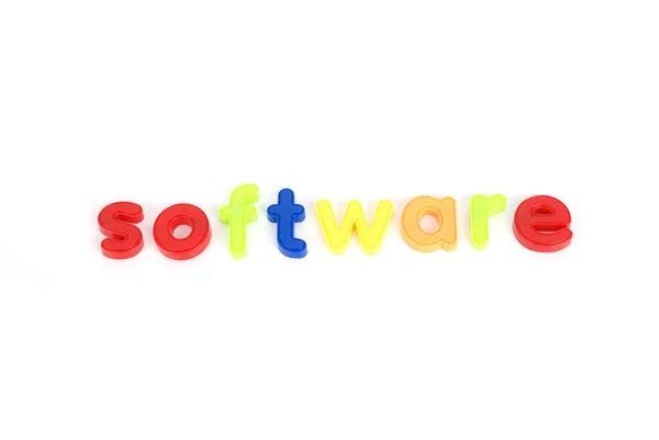 stock image Colorful software letters
