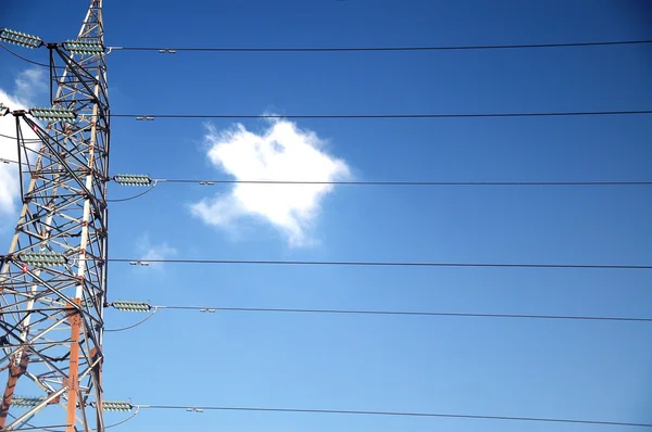 High voltage power pylon — Stock Photo, Image