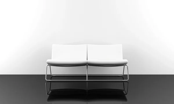 Canapé moderne blanc — Photo
