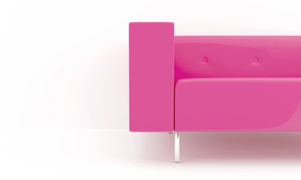 Roze sofa detail — Stockfoto