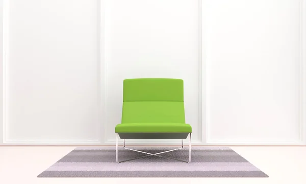 Sedile verde all'interno — Foto Stock