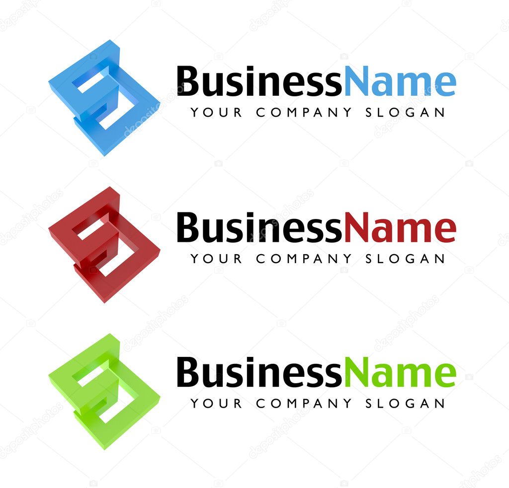 Company logos for your company in three colors