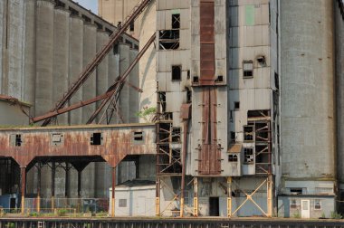 Abandoned Grain Elevator clipart