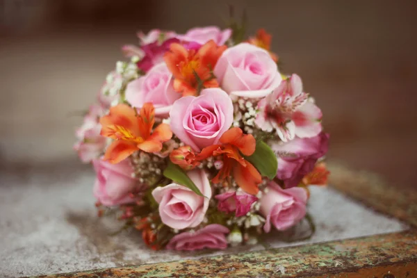Bouquet da sposa colorato — Foto Stock