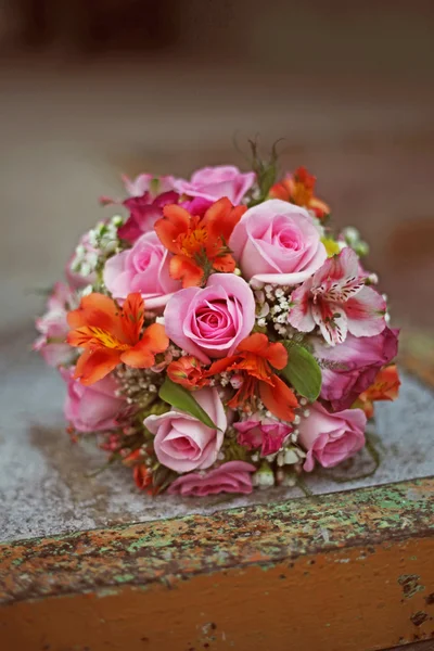 彩色的婚礼花束 — 图库照片