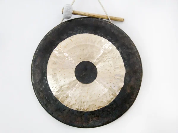 Gong with hammer — Stock Photo, Image