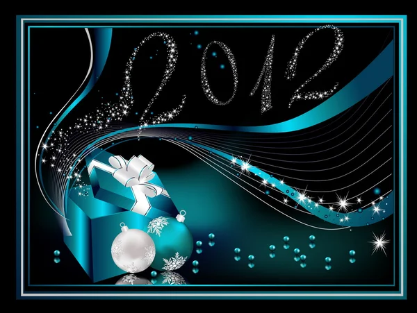 Щасливий новий рік 2012 фон — стоковий вектор