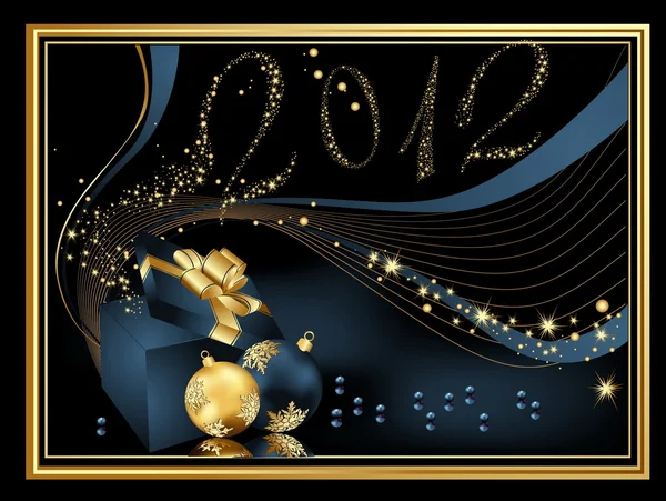 Щасливий новий рік 2012 фон — стоковий вектор