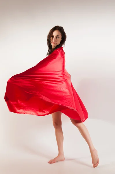 Red drape — Stock Photo, Image