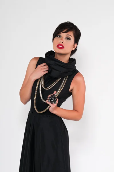 Czarna suknia — Zdjęcie stockowe