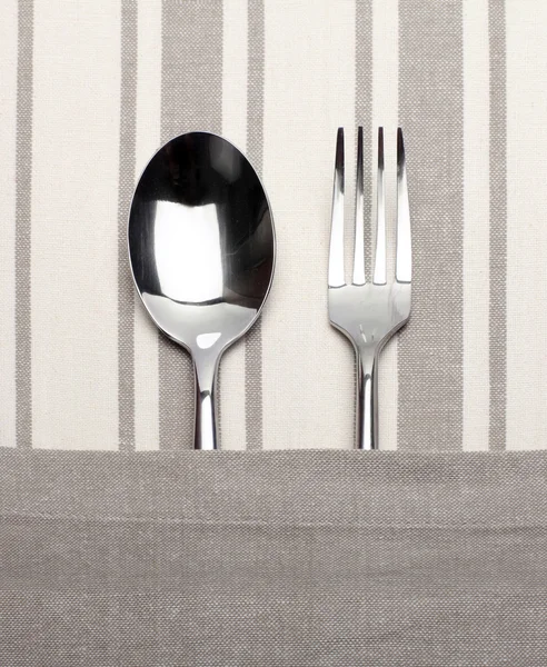 勺子和叉子 — 图库照片