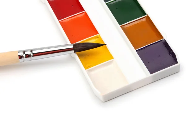 Fırça ve renk — Stok fotoğraf