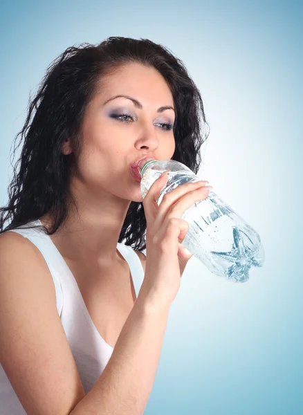 Жінка питної води — стокове фото