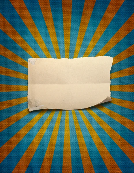 Canvas background with piece of paper — Stock Photo, Image