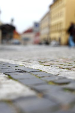 Stone blocks in the walkway clipart