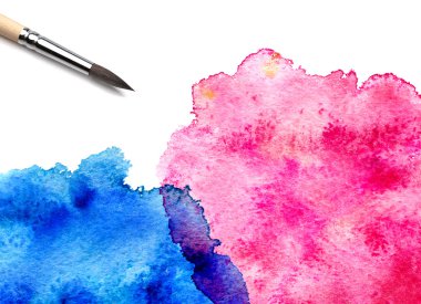 Abstract watercolor painted background clipart