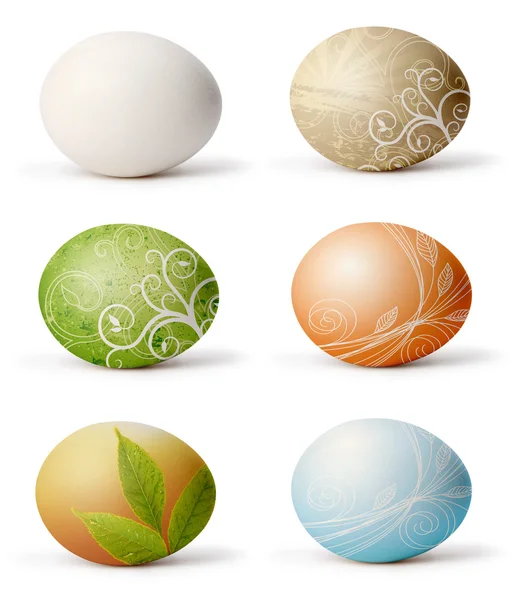 Conjunto de huevos de Pascua — Foto de Stock