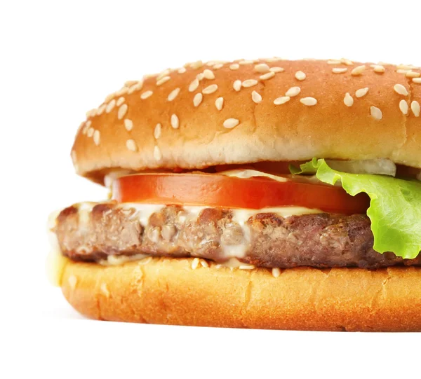 Közeli kép: hamburger — Stock Fotó