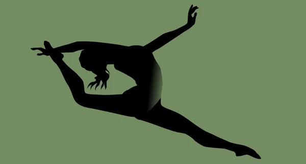 Compétition en gymnastique — Image vectorielle