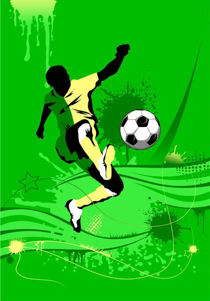 Résumé Soccer Contexte — Image vectorielle