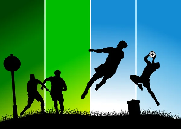 Školní fotbal — Stockový vektor