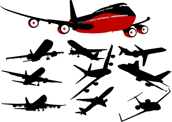 Transporte aéreo — Archivo Imágenes Vectoriales