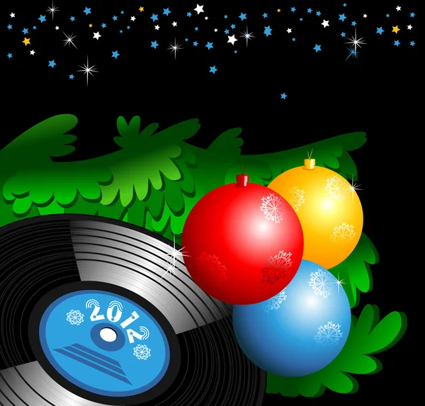 Christmas disco — Stock Vector