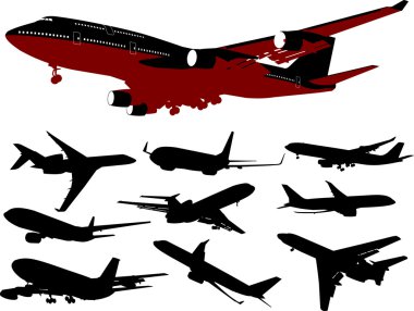 Sky plane clipart