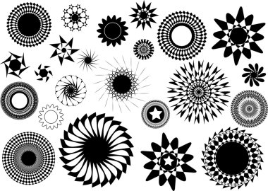 Abstract stars clipart