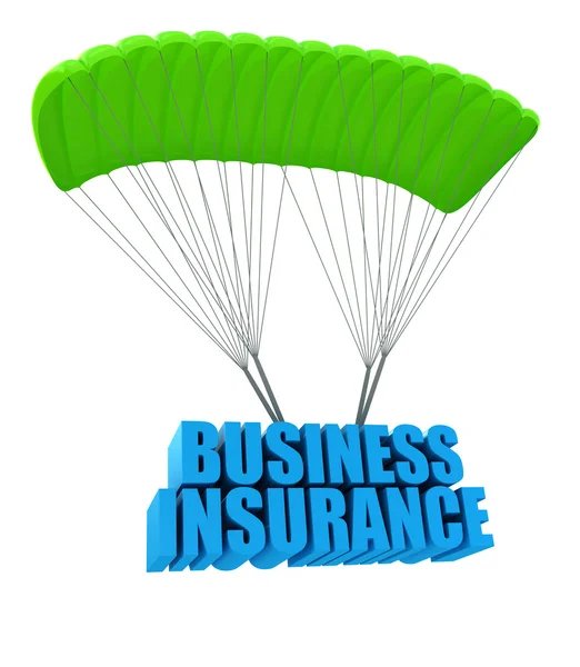 Business insurance concept isolated on white — Stock Photo, Image