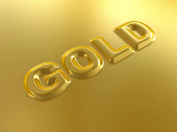Gouden teken — Stockfoto
