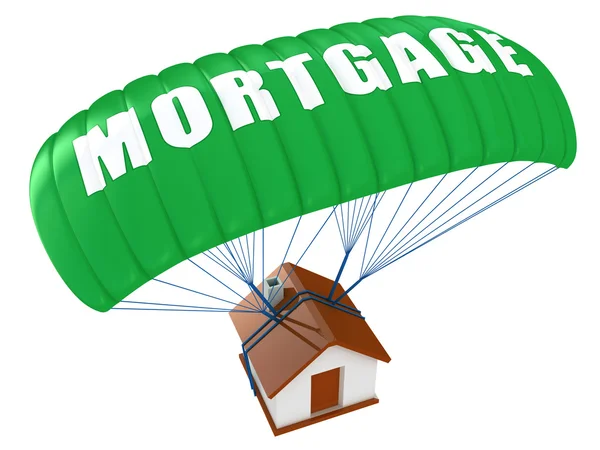 Mortgage concept isolated on white — Stock Photo, Image