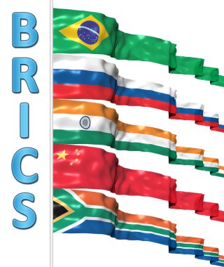 BRICS concept isolated on white clipart