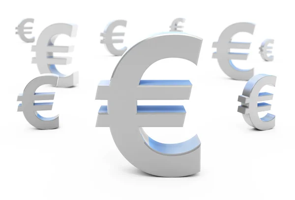 Znak měny euro — Stock fotografie
