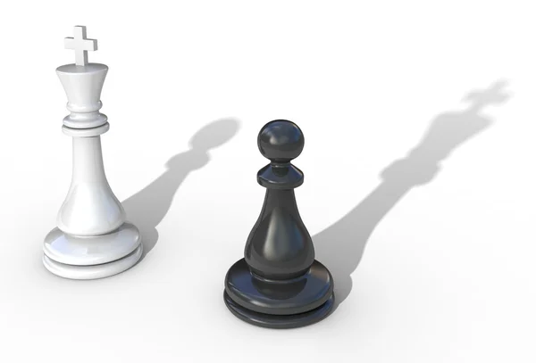 Концепция лидерства 3d иллюстрация изолирована на белом — стоковое фото
