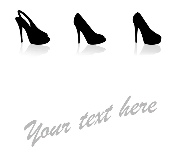 Set of beautiful modern woman shoes — Stock Photo, Image