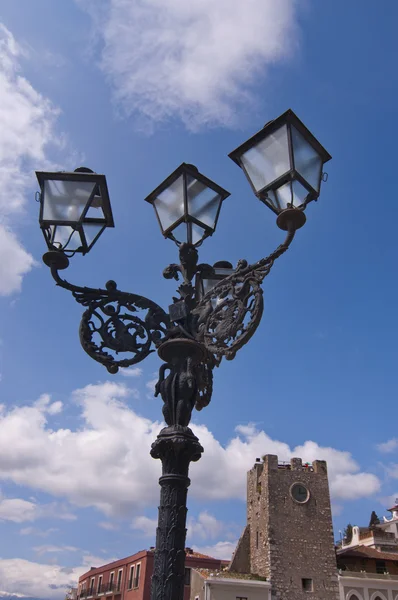 Street lantern in Sicily — Stock Photo, Image