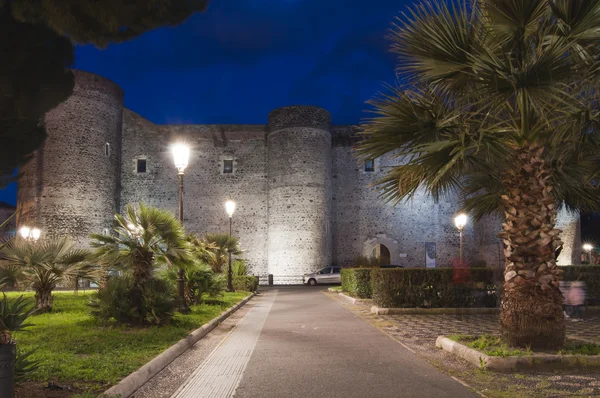 Ursino castle v Catanii Sicílie Itálie — Stock fotografie