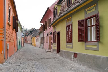 Street in Sighisoara clipart