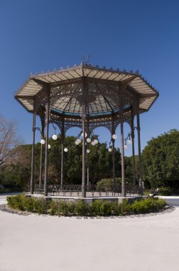 Gazebo in park clipart