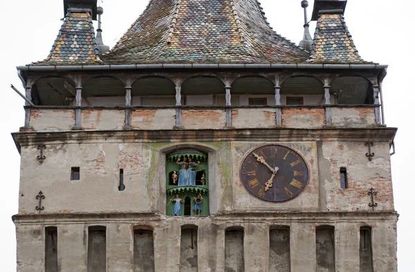 Torre dell'orologio a Sighisoara — Foto Stock