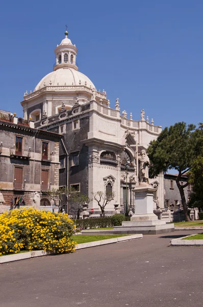 Igreja barroca em Catania Sicília Itália — Fotografia de Stock